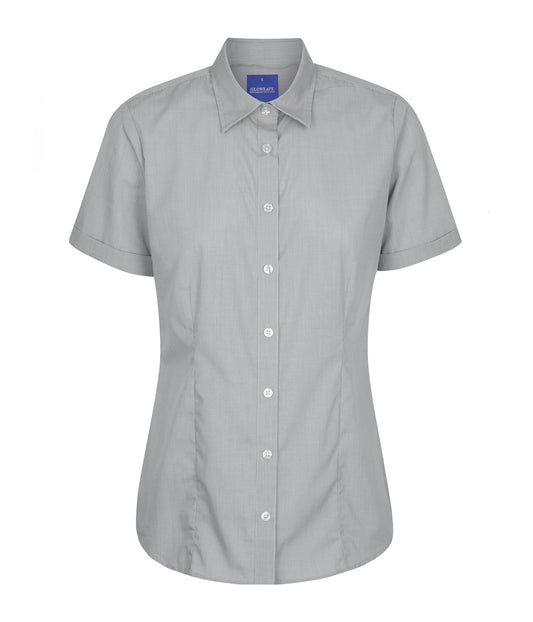 Womens Windsor Puppy Tooth Short Sleeve Shirt