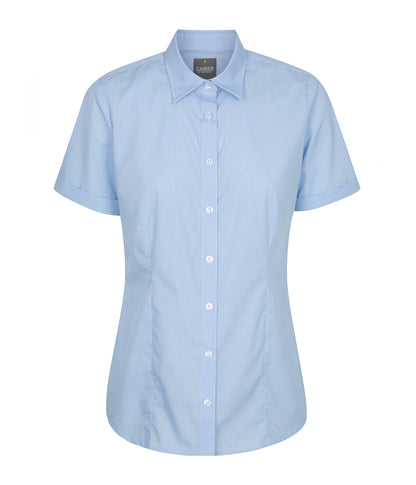 Womens Windsor Puppy Tooth Short Sleeve Shirt