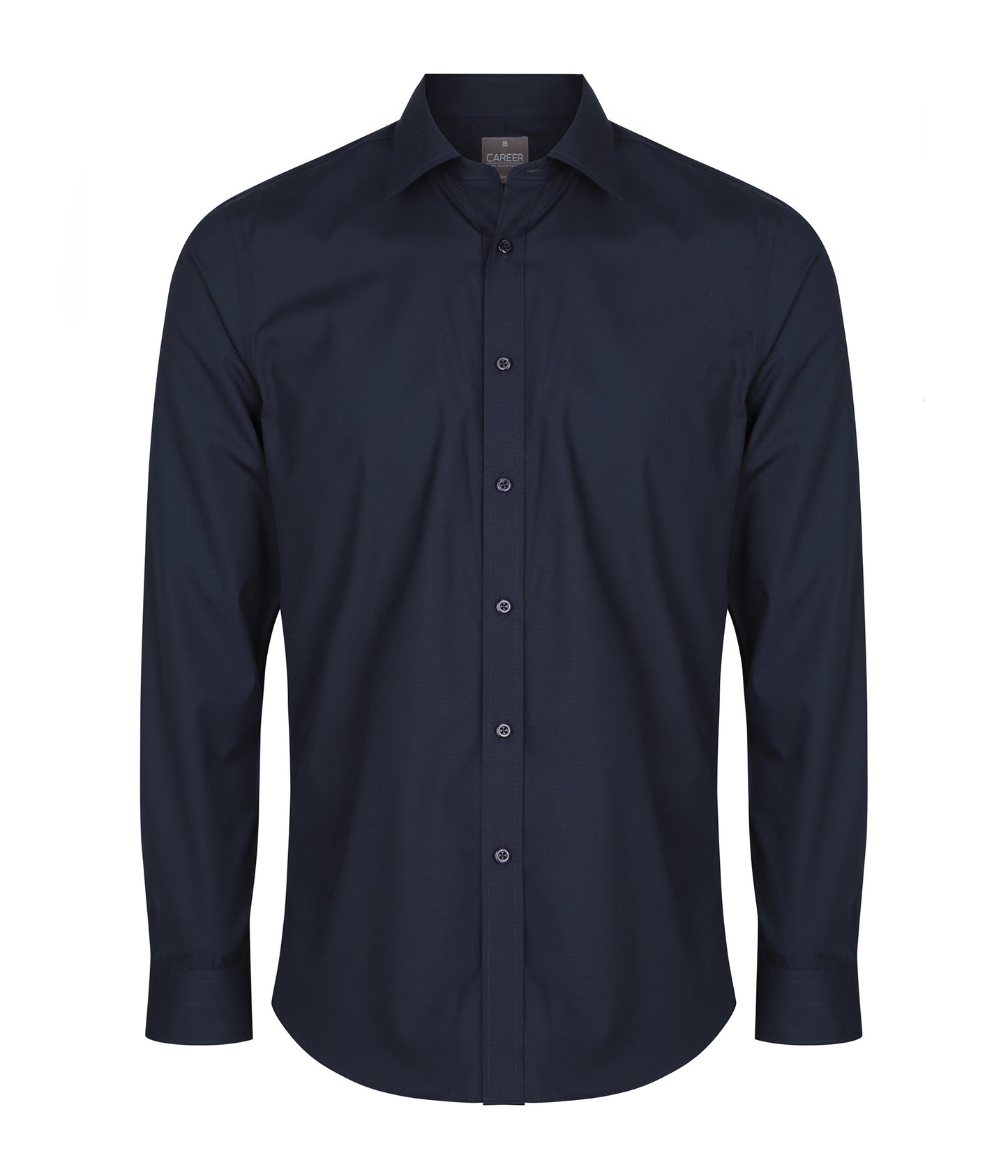Mens Nicholson Premium Poplin Long Sleeve Shirt - Slim Fit