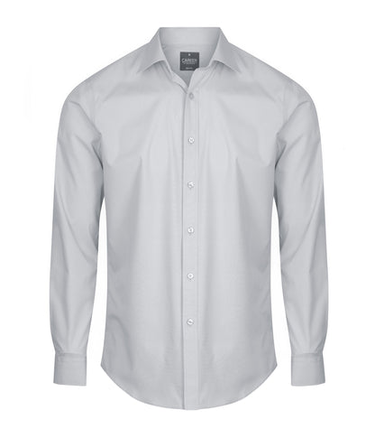 Mens Nicholson Premium Poplin Long Sleeve Shirt - Slim Fit