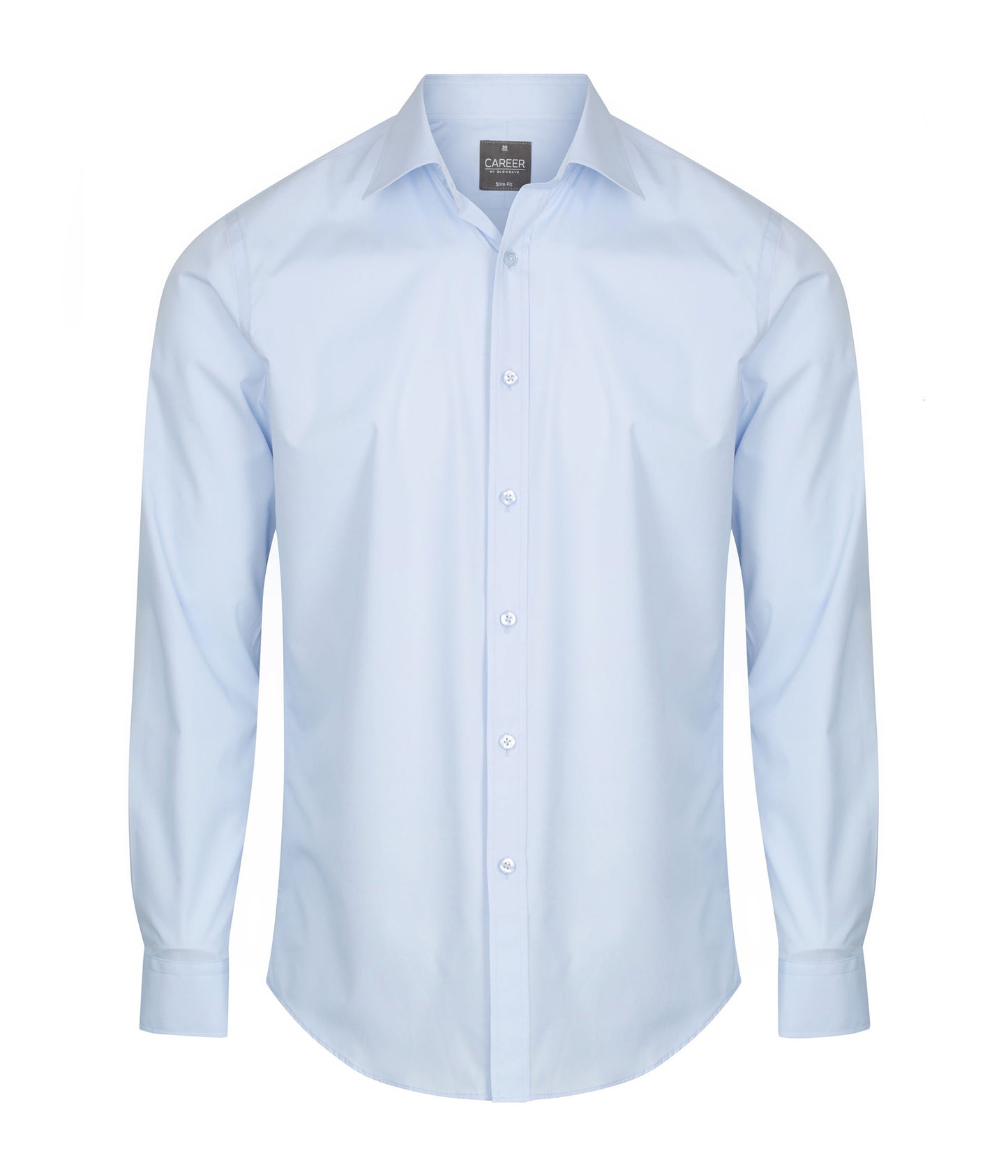Mens Nicholson Premium Poplin Long Sleeve Shirt - Slim Fit