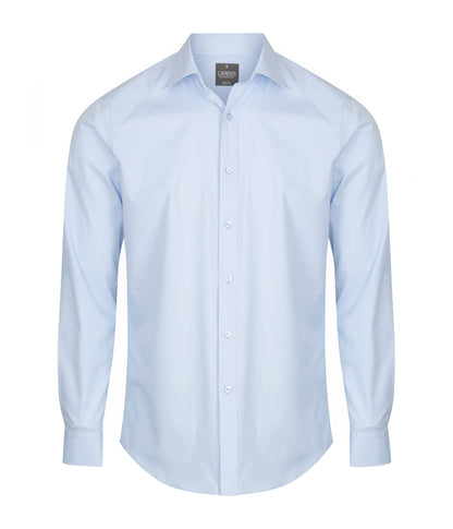 Mens Nicholson Premium Poplin Long Sleeve Shirt - Slim Fit
