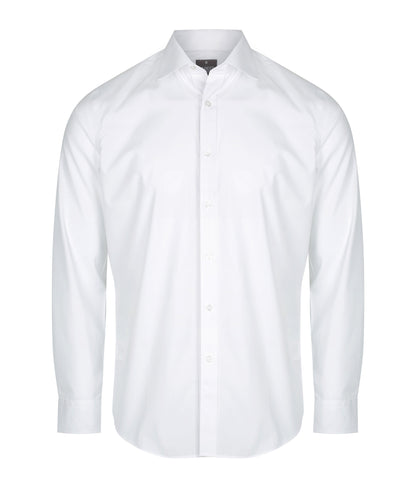 Mens Nicholson Premium Poplin Long Sleeve Shirt - Slim Fit