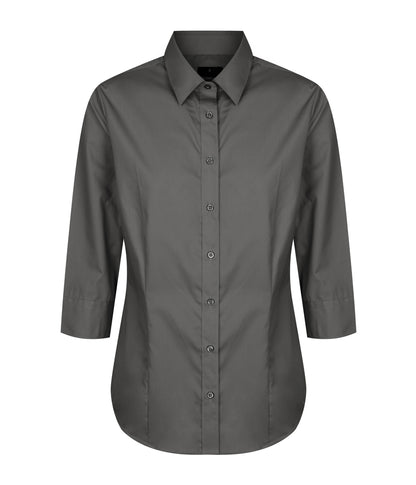 Womens Nicholson Premium Poplin 3/4 Sleeve Shirt