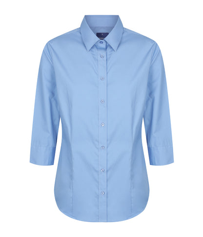 Womens Nicholson Premium Poplin 3/4 Sleeve Shirt