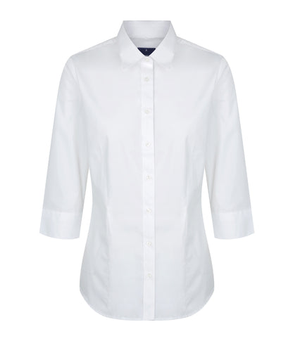 Womens Nicholson Premium Poplin 3/4 Sleeve Shirt