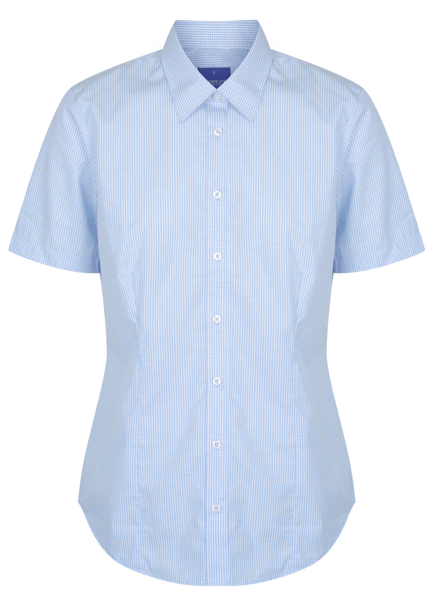 Womens Gingham Short Sleeve Shirt