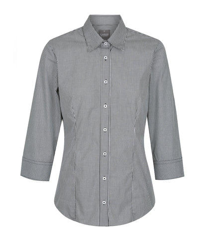 Womens Westgarth Gingham 3/4 Sleeve Shirt