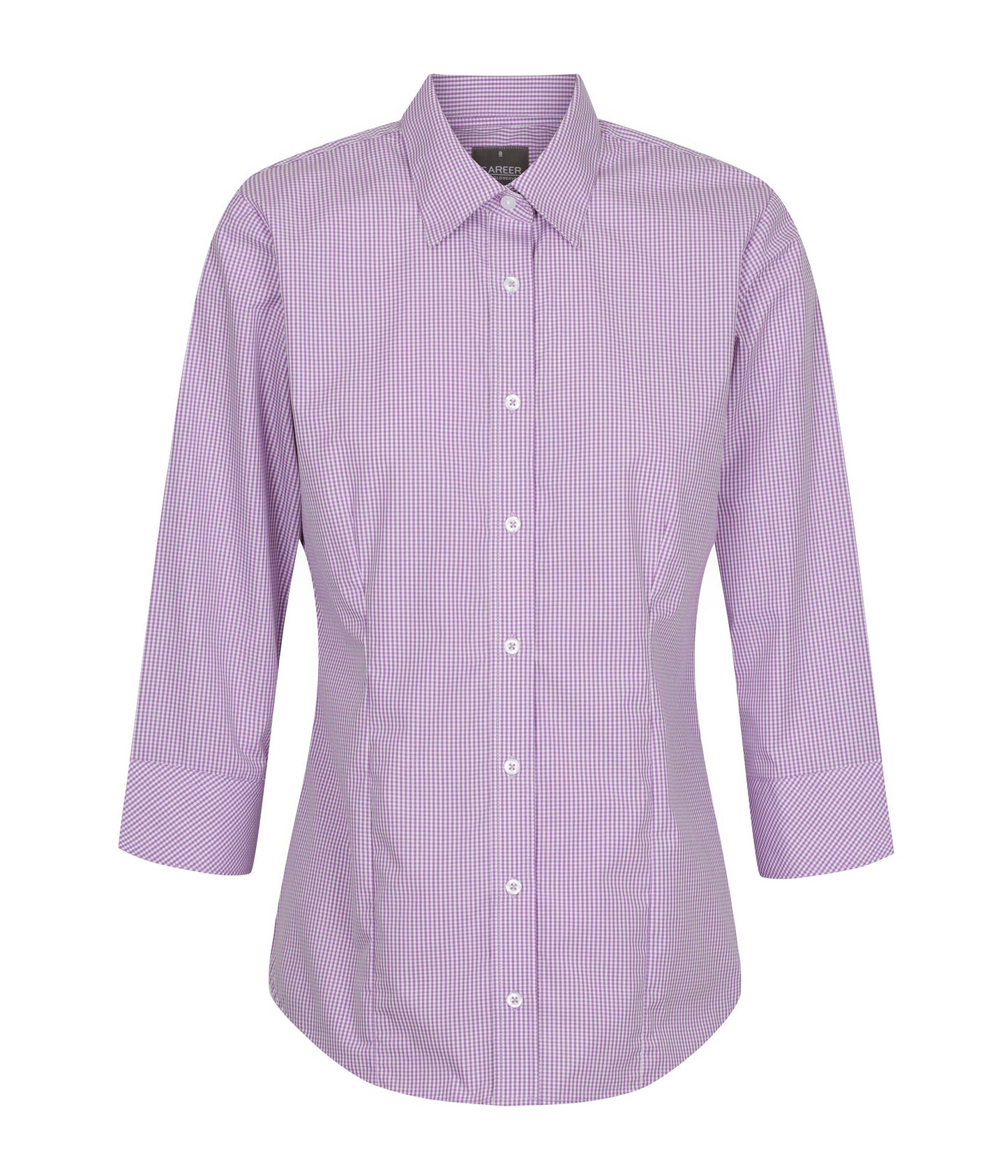 Womens Westgarth Gingham 3/4 Sleeve Shirt