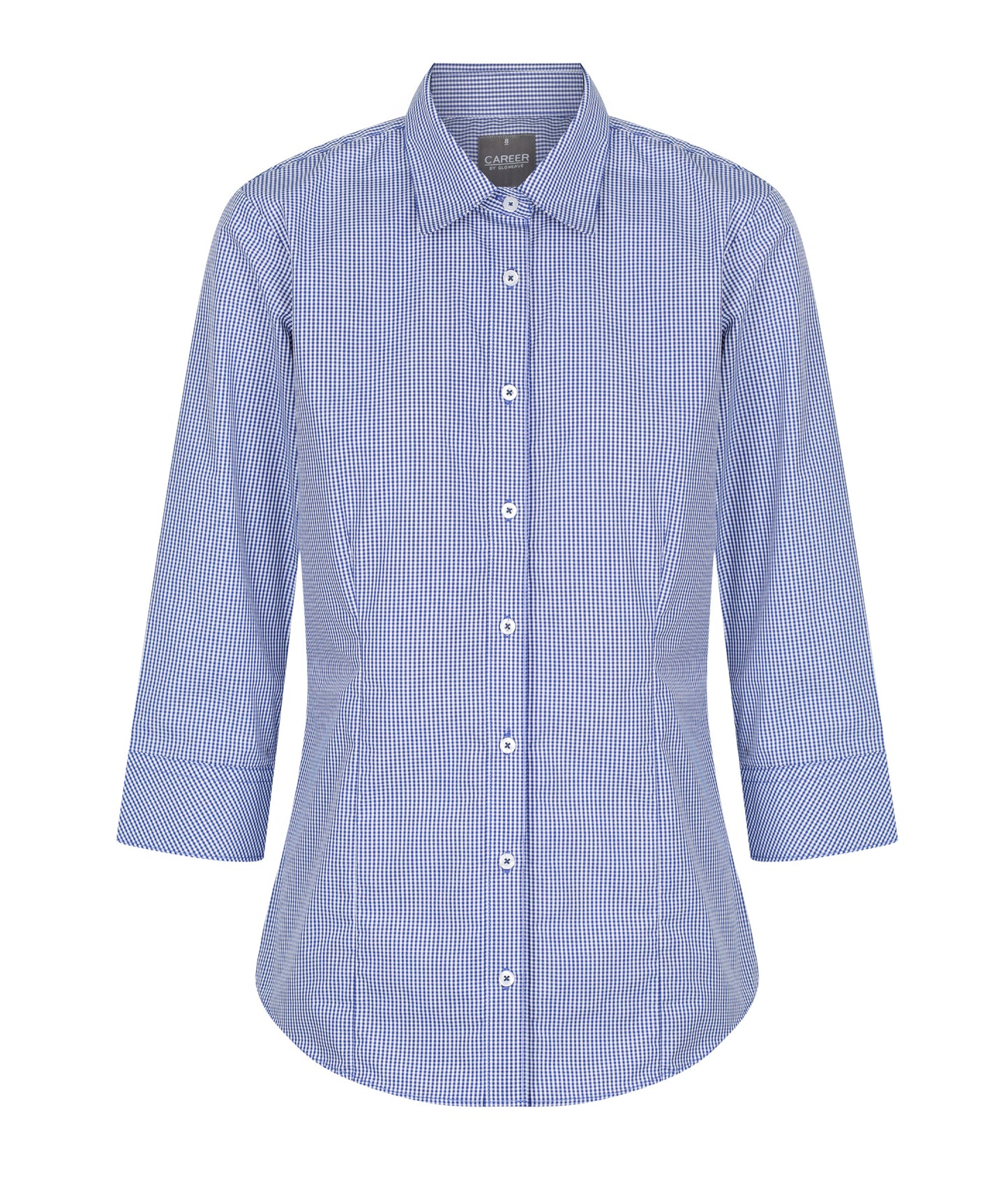 Womens Westgarth Gingham 3/4 Sleeve Shirt