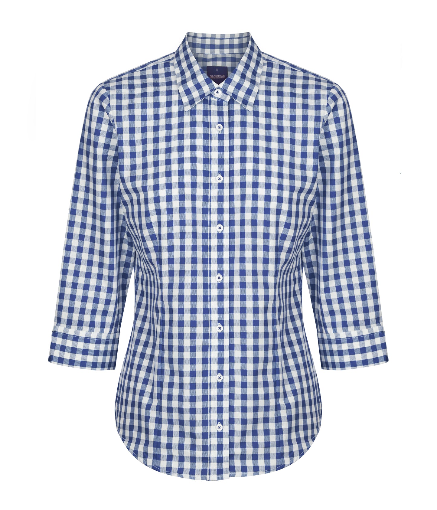 Womens Degraves Royal Oxford 3/4 Sleeve Shirt