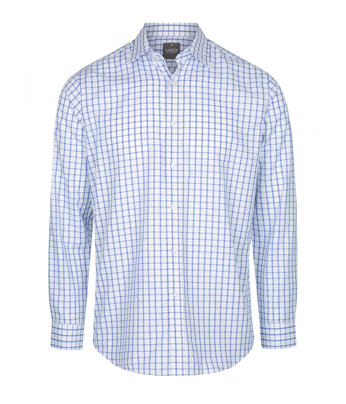 Mens Bourke Oxford Check Long Sleeve Shirt
