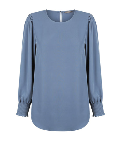 Womens Freya Shirred Cuff Soft Top