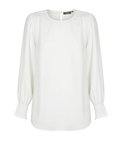 Womens Freya Shirred Cuff Soft Top