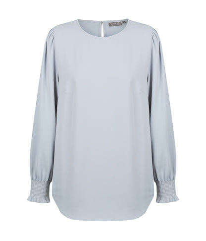 Womens Freya Shirred Cuff Soft Top