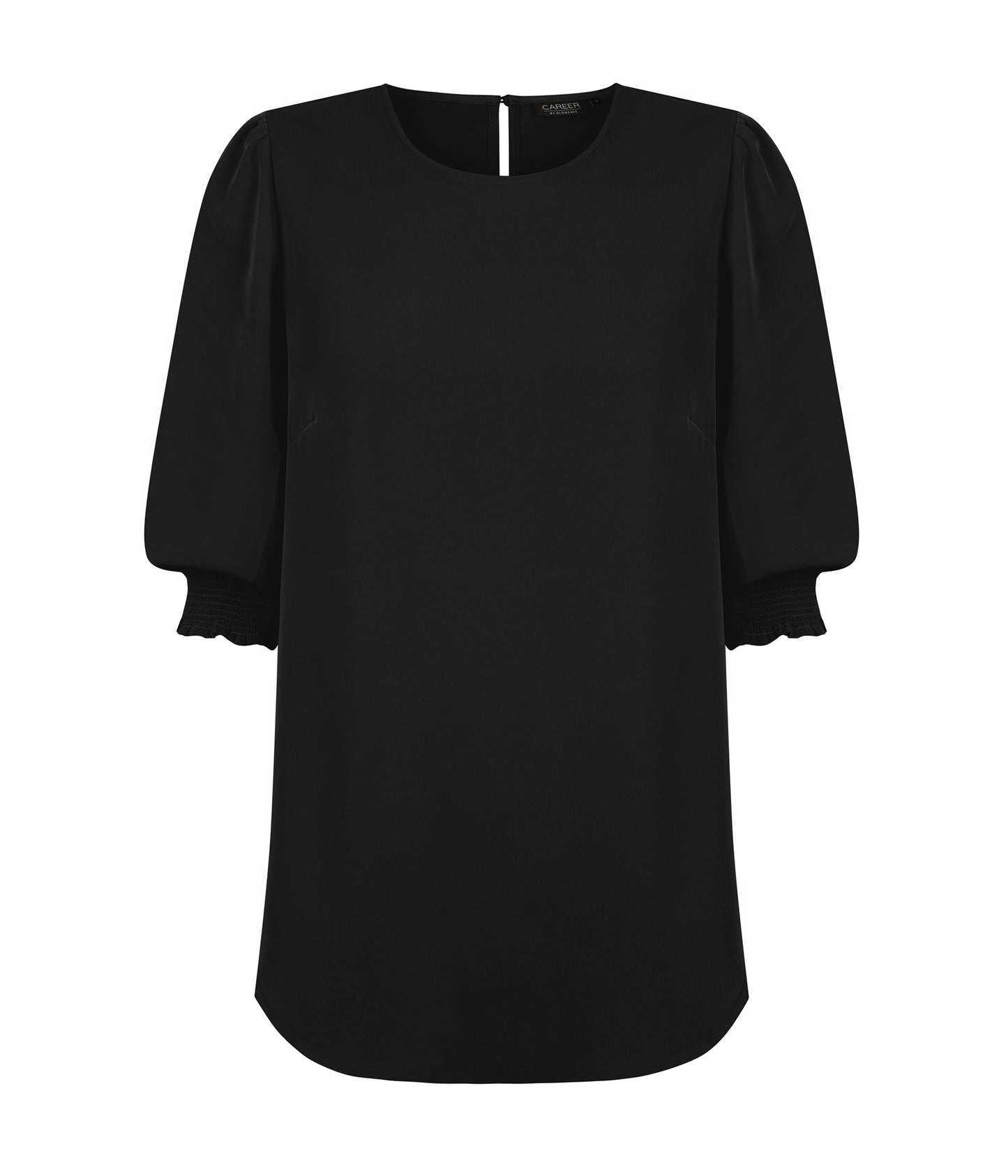 Womens Lola 3/4 Sleeve Shirred Cuff Top