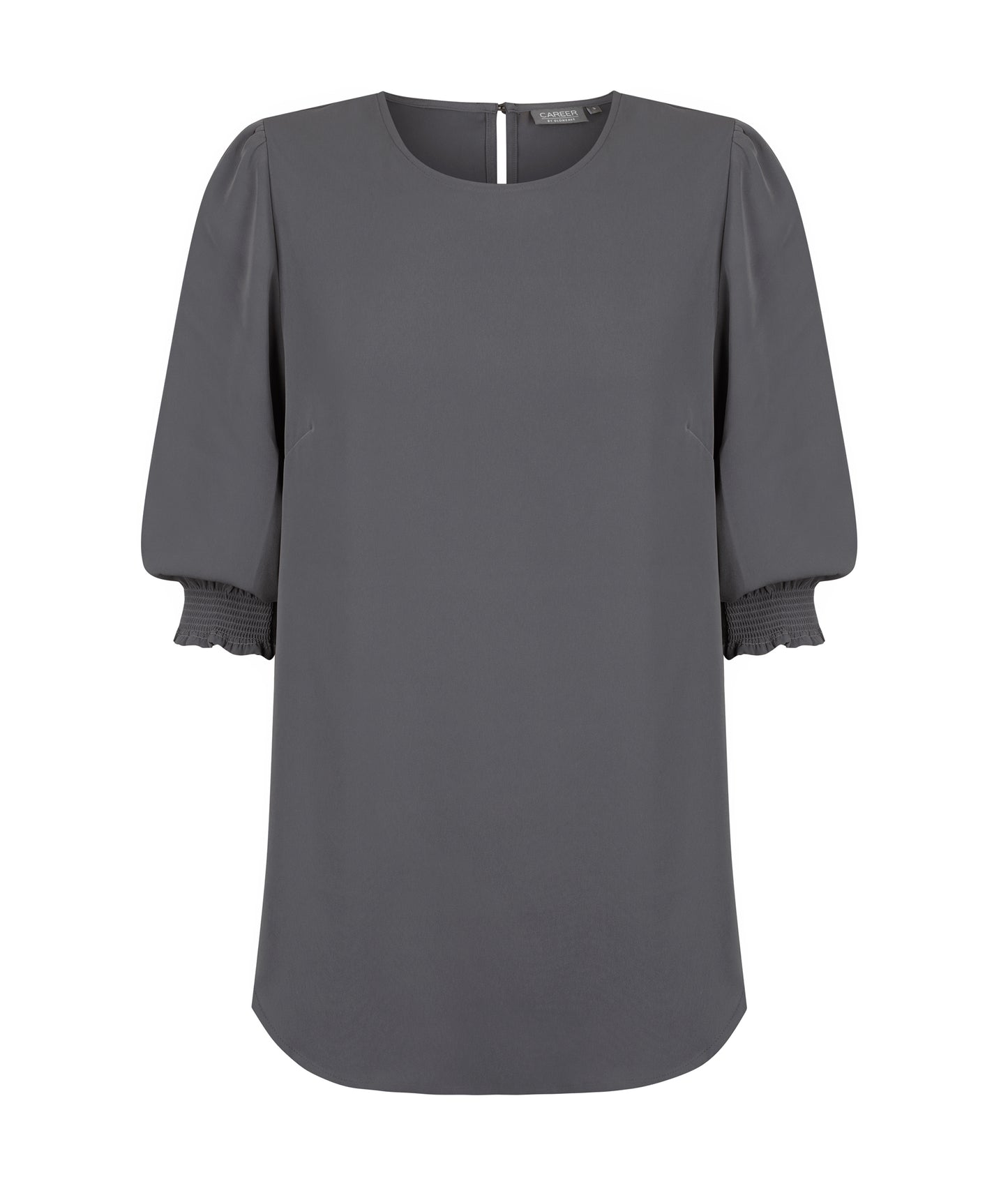 Womens Lola 3/4 Sleeve Shirred Cuff Top