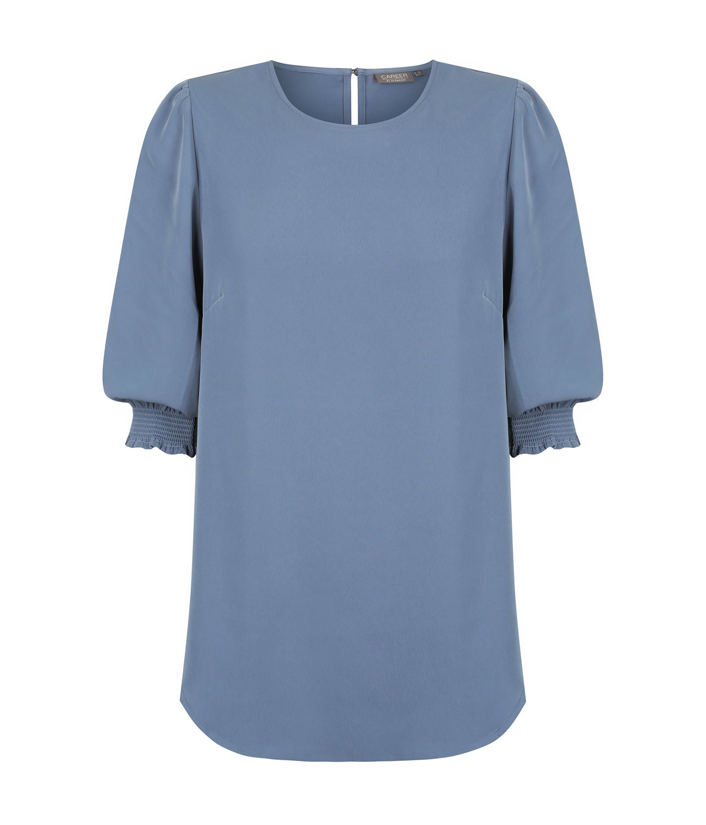 Womens Lola 3/4 Sleeve Shirred Cuff Top