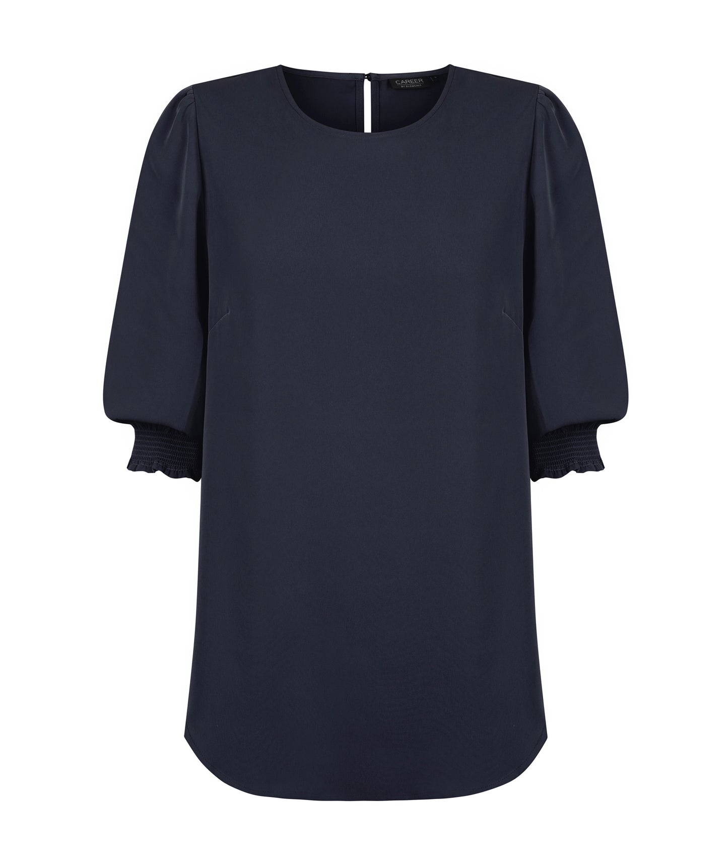 Womens Lola 3/4 Sleeve Shirred Cuff Top
