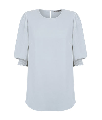 Womens Lola 3/4 Sleeve Shirred Cuff Top