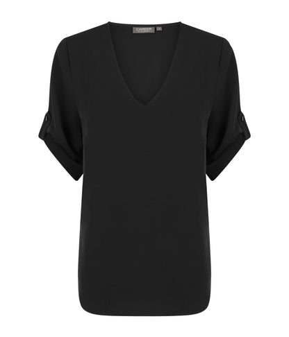 Womens Reese V Neck Luxe Soft Top