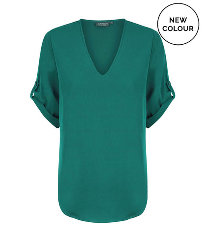 Womens Reese V Neck Luxe Soft Top