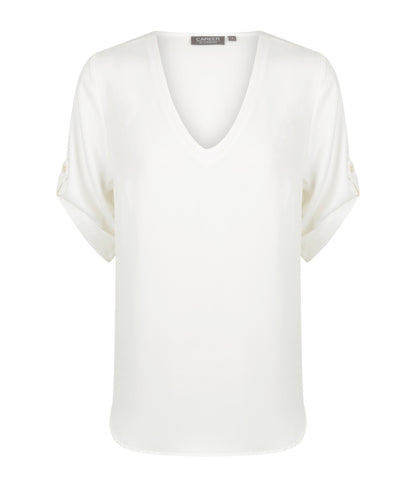 Womens Reese V Neck Luxe Soft Top