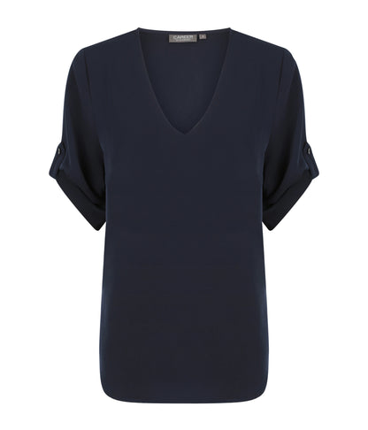 Womens Reese V Neck Luxe Soft Top