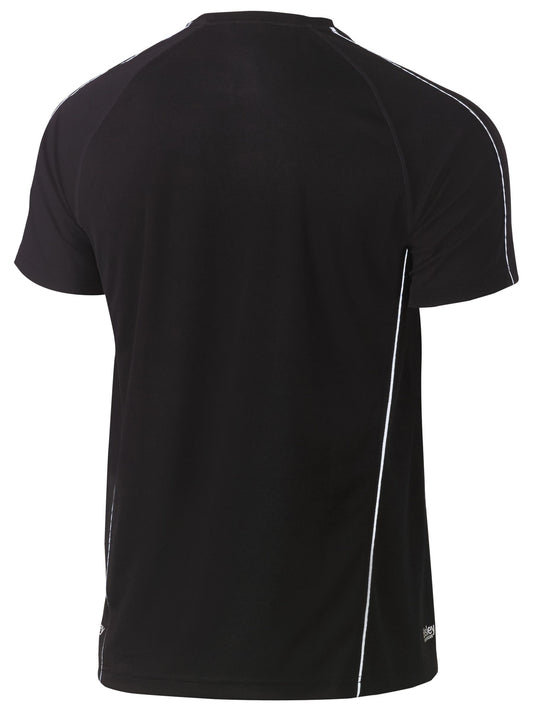 Cool Mesh Tee with Reflective Piping