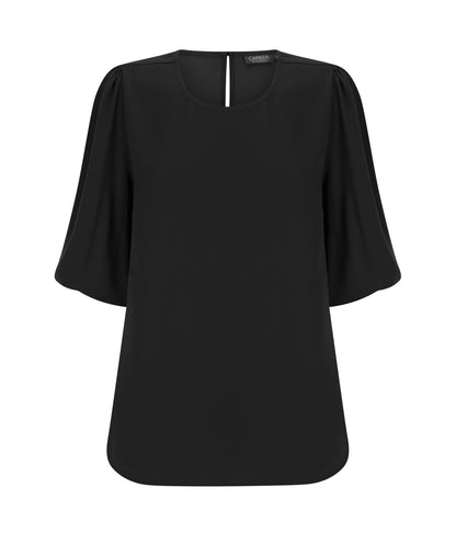 Womens Poppy Puff Sleeve Top