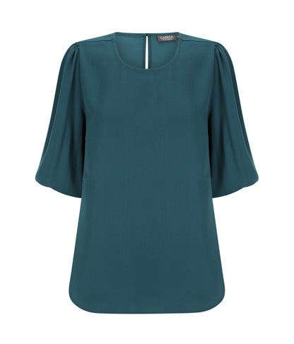 Womens Poppy Puff Sleeve Top