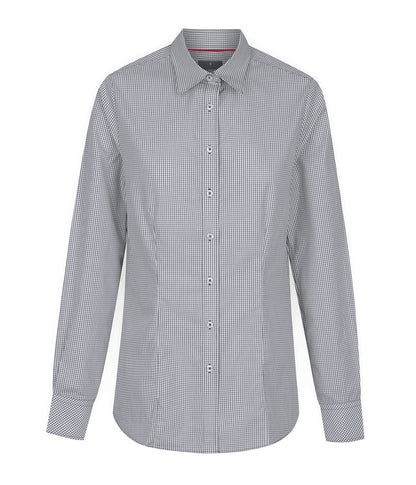 Womens Fawkner Micro Check Long Sleeve Shirt