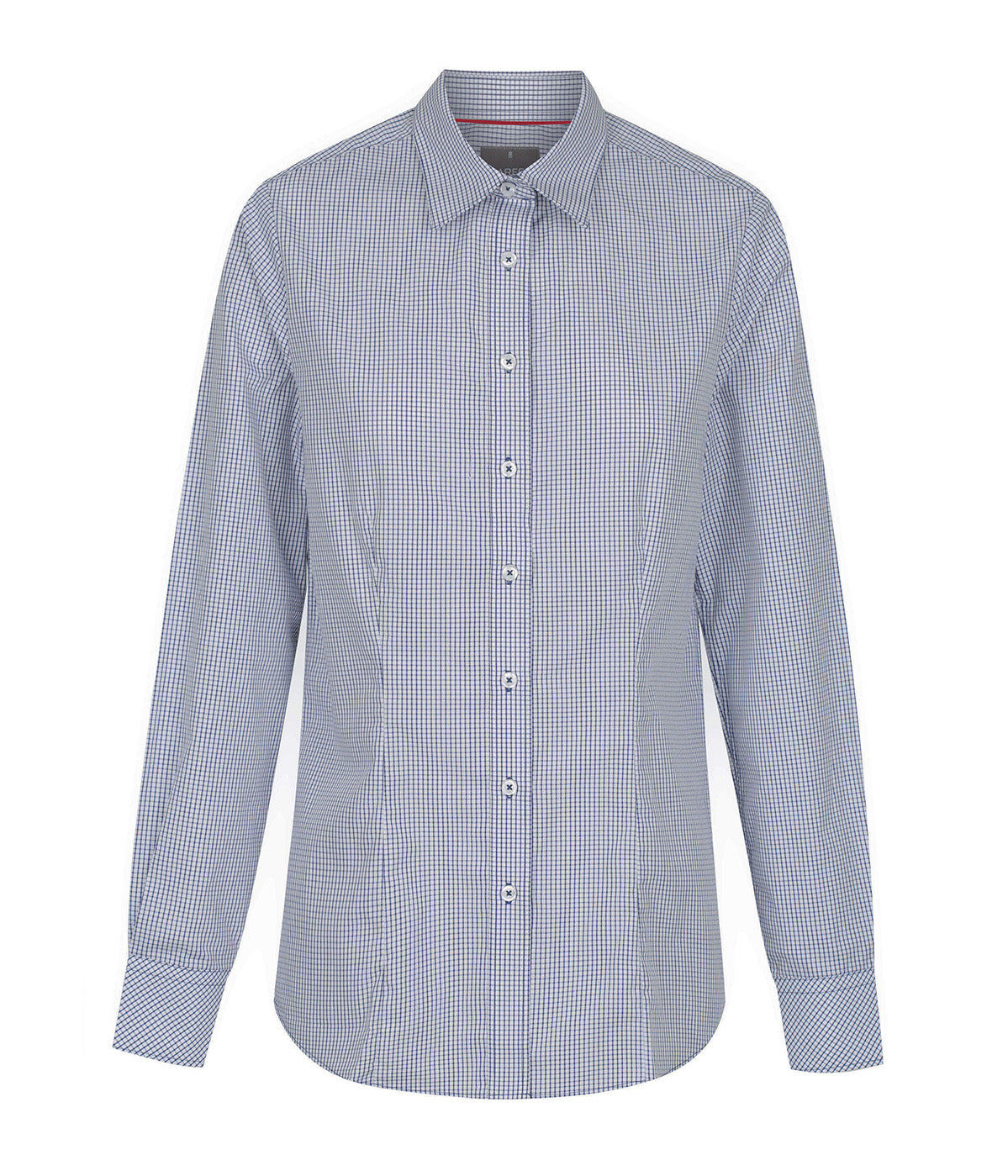 Womens Fawkner Micro Check Long Sleeve Shirt