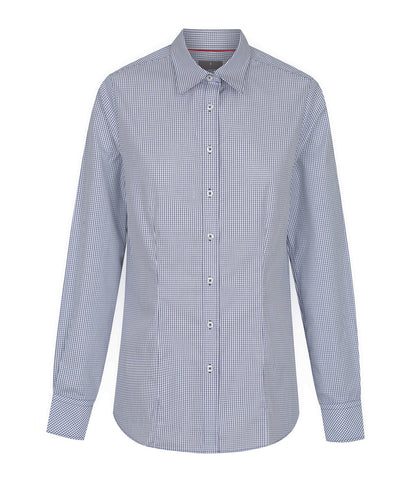 Womens Fawkner Micro Check Long Sleeve Shirt