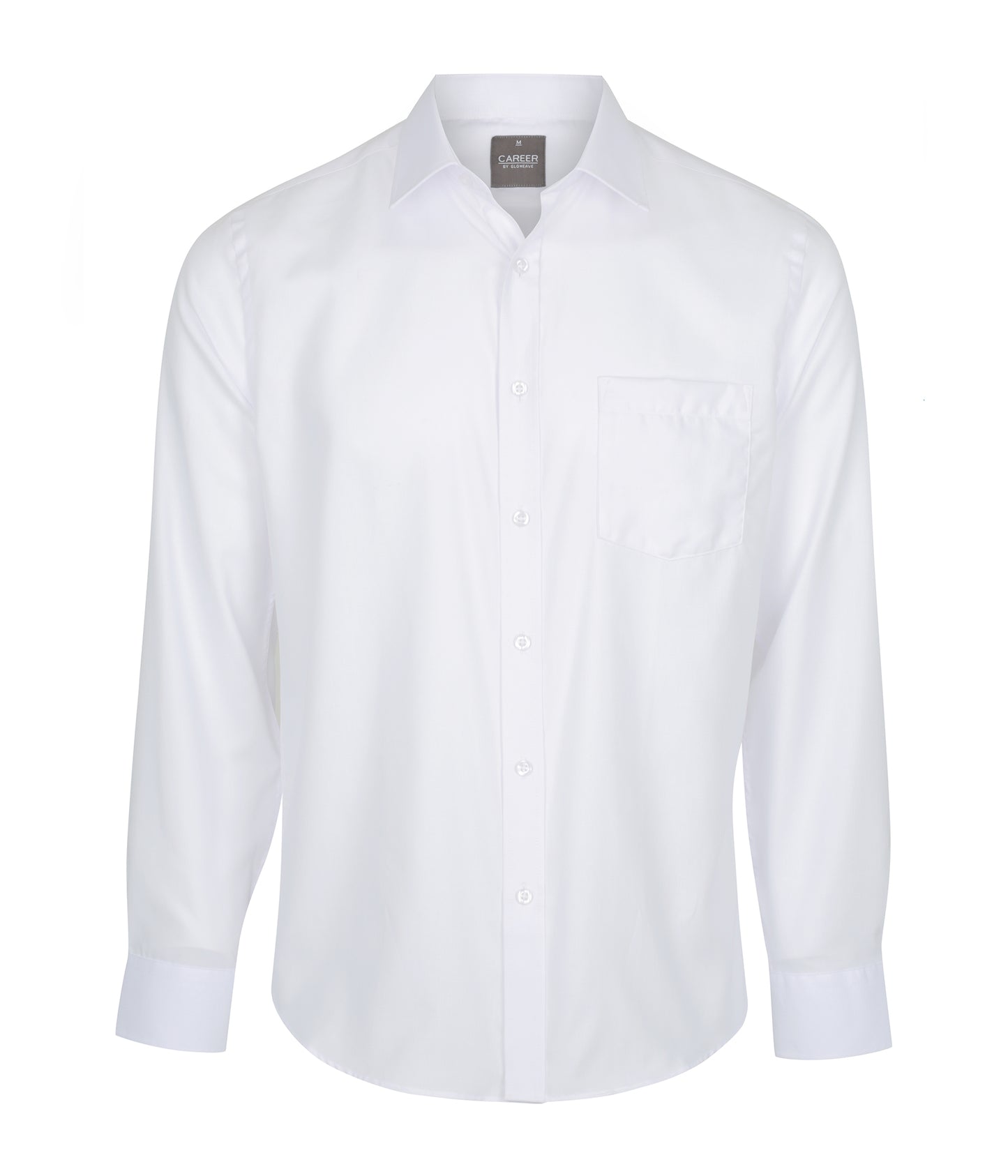 Mens Ultimate White Long Sleeve Shirt - Slim Fit