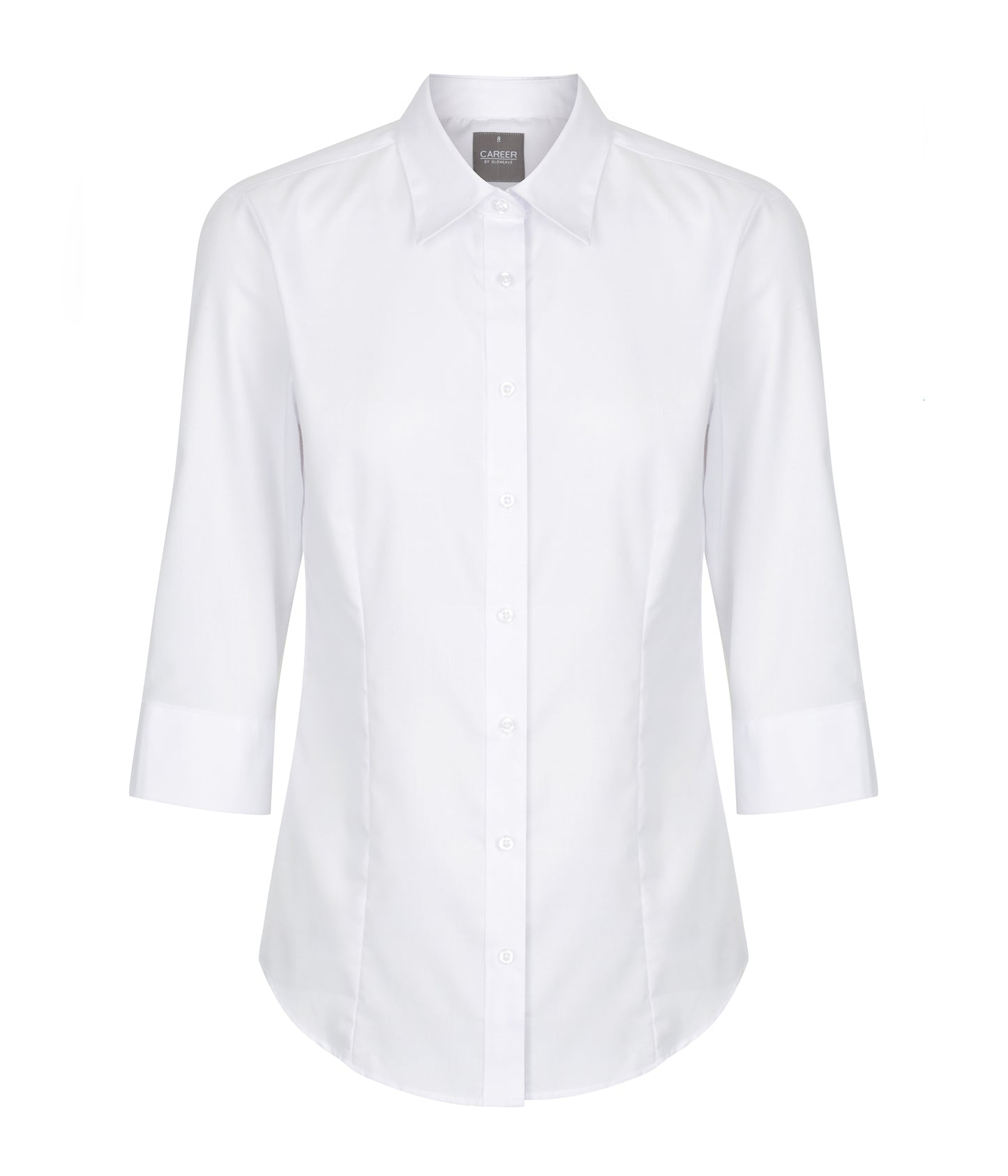 Womens Ultimate White 3/4 Sleeve Shirt