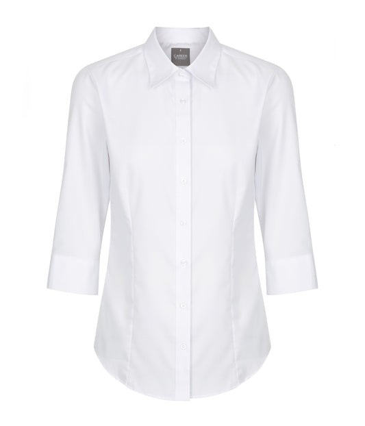 Womens Ultimate White 3/4 Sleeve Shirt