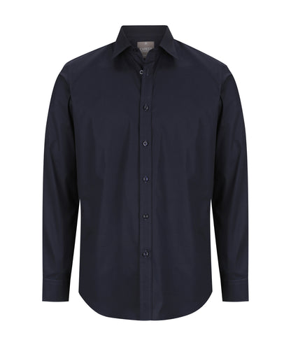 Mens Olsen Cotton Stretch Shirt - Slim Fit