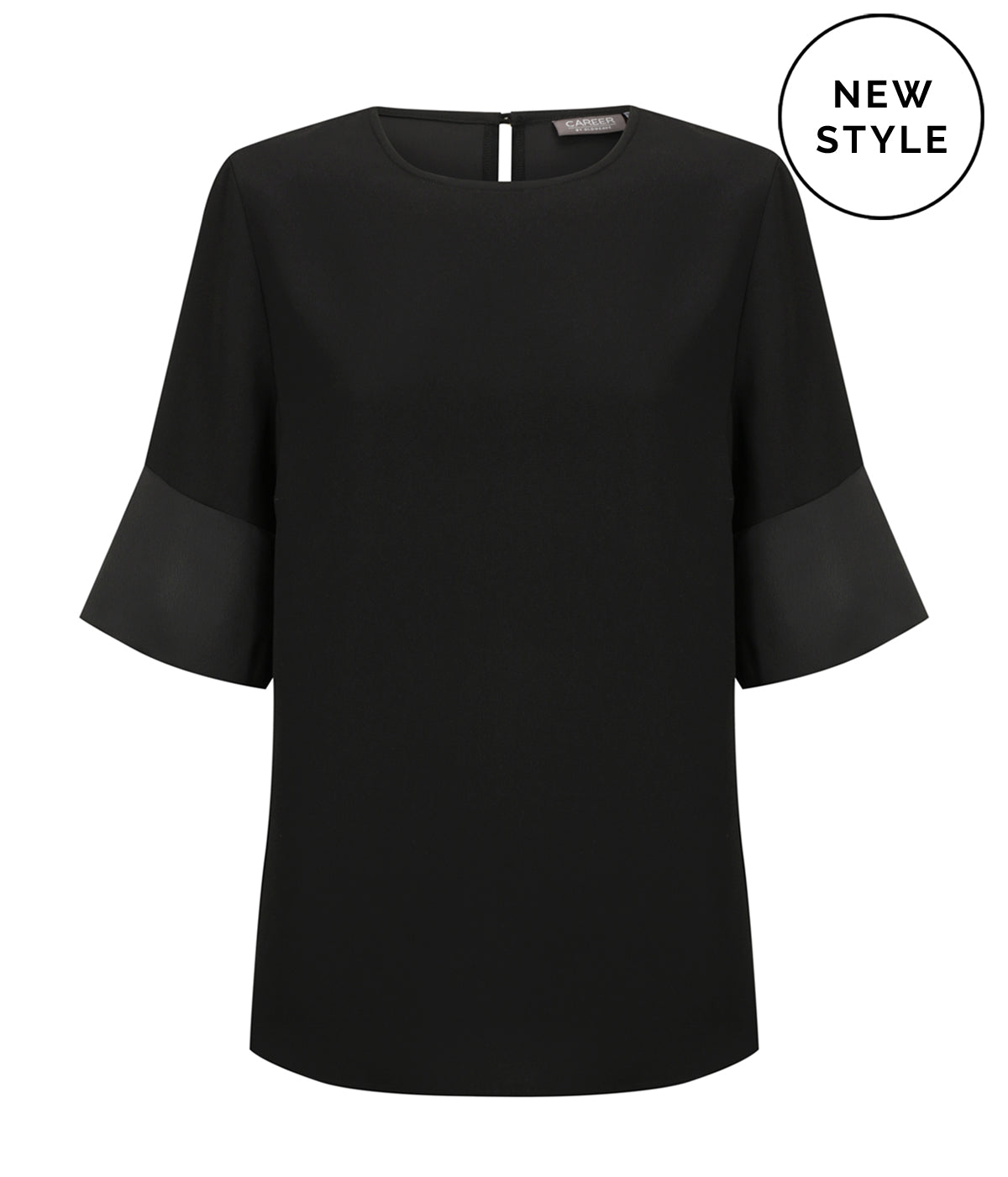Womens Celine Contrast Cuff Top
