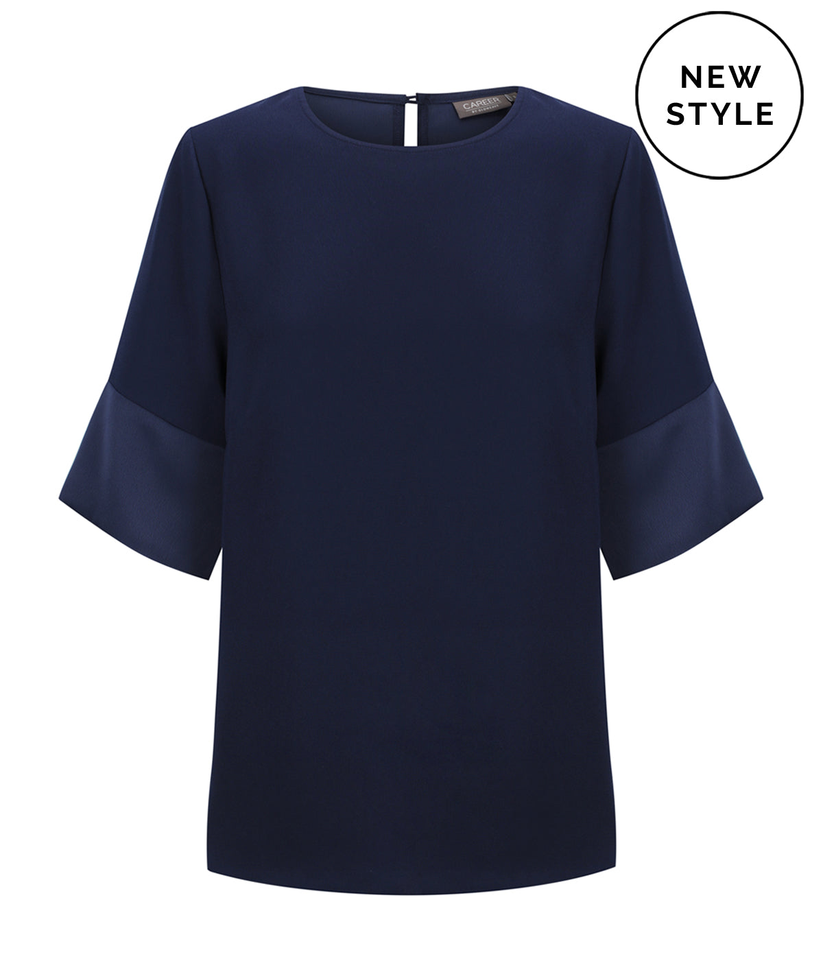 Womens Celine Contrast Cuff Top