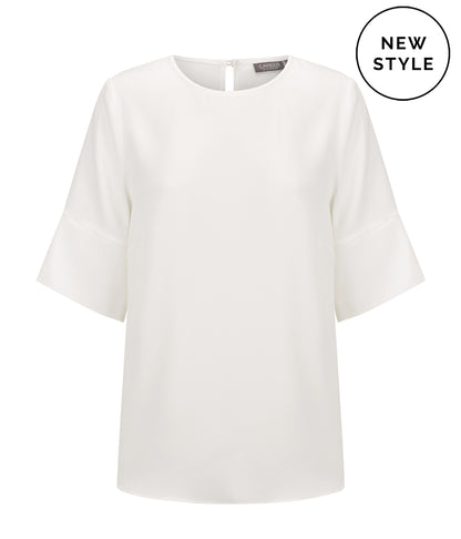 Womens Celine Contrast Cuff Top