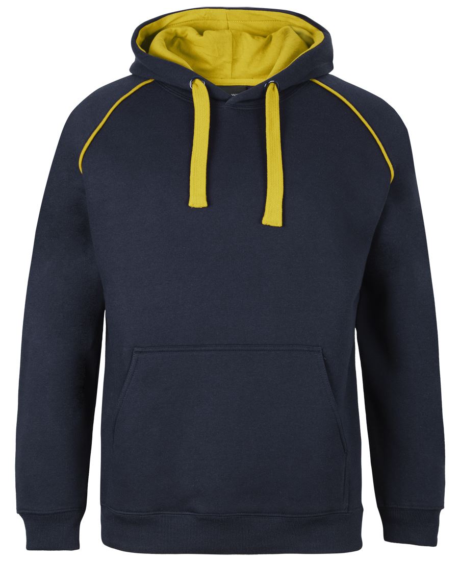 JB's CONTRAST FLEECY HOODIE