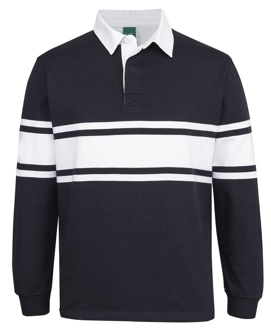 C of C 3 STRIPE YARN DYED RUGBY