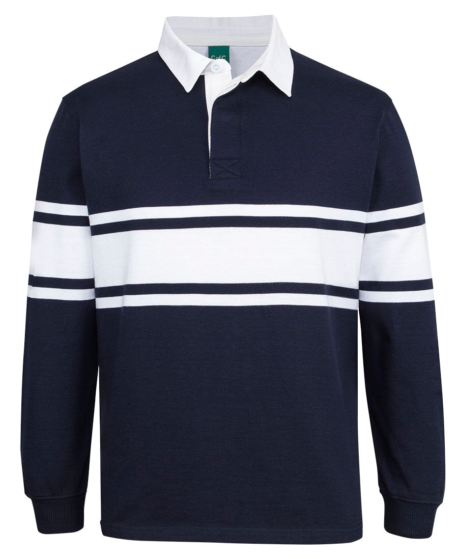 C of C 3 STRIPE YARN DYED RUGBY