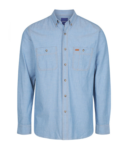 Mens The Icon Chambray Long Sleeve Shirt