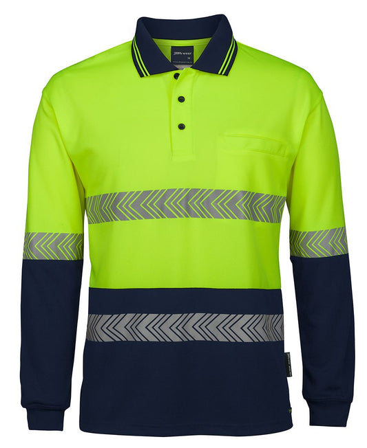 JB's HV L/S SEGMENTED TAPE POLO