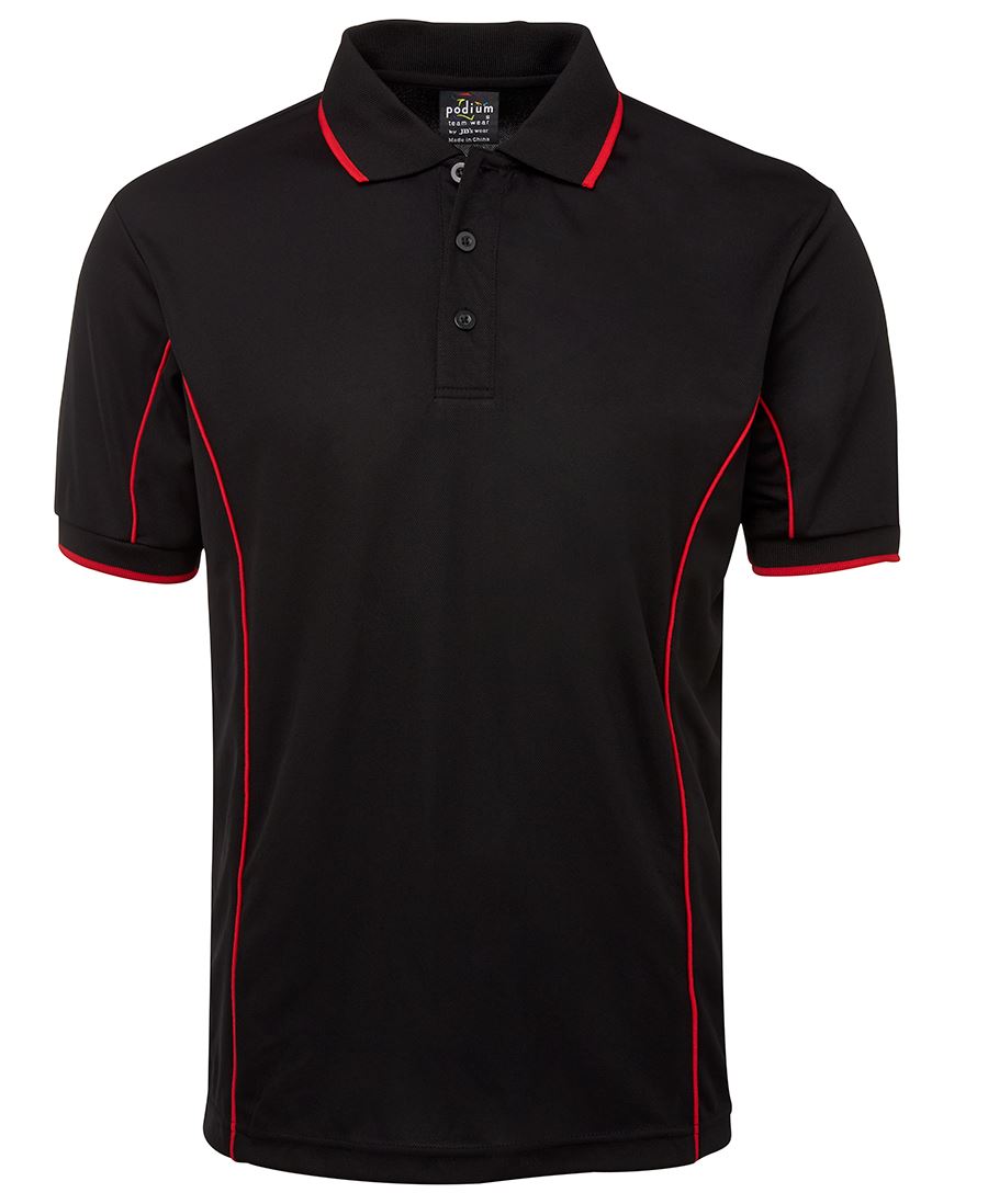 PODIUM S/S PIPING POLO