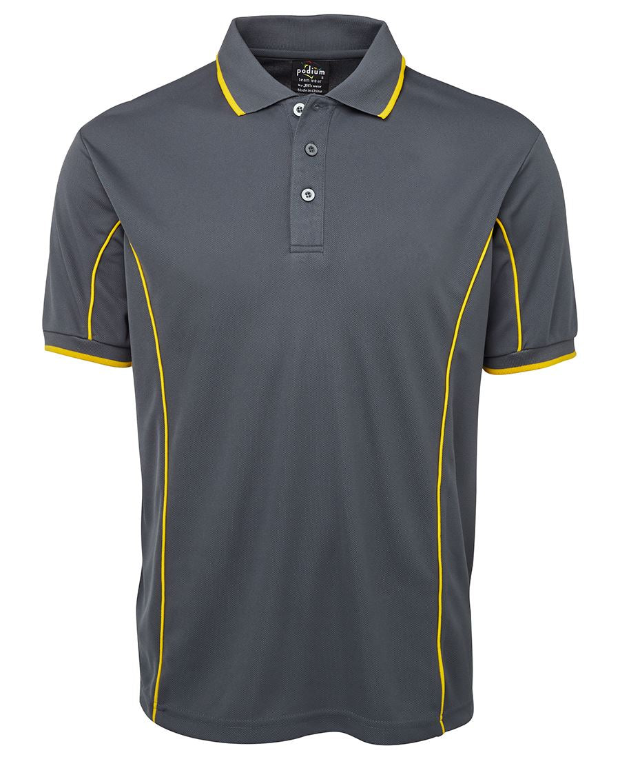 PODIUM S/S PIPING POLO
