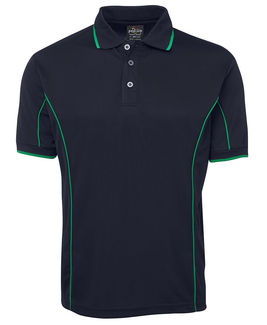 PODIUM S/S PIPING POLO