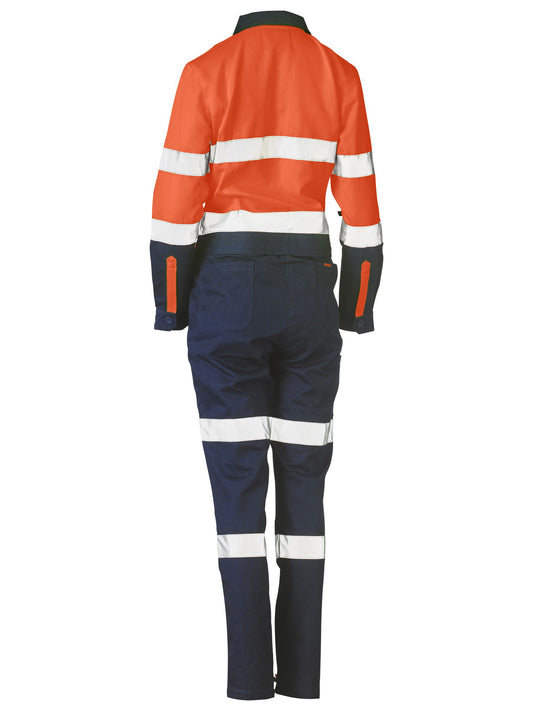 Women's Taped Hi Vis Cotton Drill Coverall